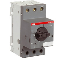 ABB 1SAM250000R1012 Автоматич.выключ. MS116-12.0 25 кА с регулир. тепловой защитой 8A-12А Класс тепл. расцепит. 10