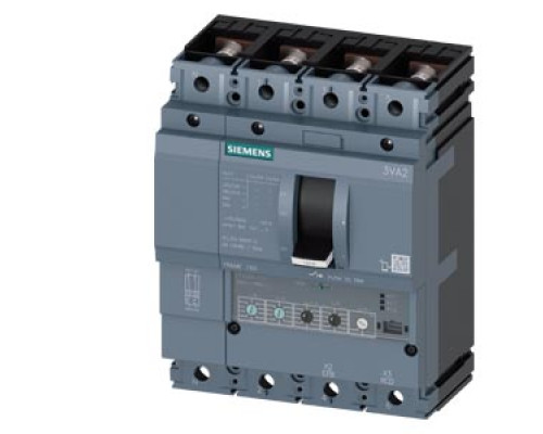 ВЫКЛЮЧАТЕЛЬ В ЛИТОМ КОРПУСЕ 3VA2 IEC ТИПОРАЗМЕР 160 КЛАСС ОТКЛ. СПОСОБНОСТИ  M ICU=55KA @ 415 В 4-ПОЛЮС., ЗАЩИТА ЛИНИИ ETU350, LSI, IN=100A ЗАЩИТА ОТ ПЕРЕГРУЗКИ IR=40