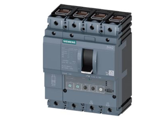 ВЫКЛЮЧАТЕЛЬ В ЛИТОМ КОРПУСЕ 3VA2 IEC ТИПОРАЗМЕР 160 КЛАСС ОТКЛ. СПОСОБНОСТИ  M ICU=55KA @ 415 В 4-ПОЛЮС., ЗАЩИТА ЛИНИИ ETU350, LSI, IN=63A ЗАЩИТА ОТ ПЕРЕГРУЗКИ IR=25A