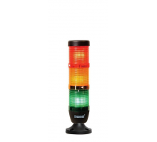Сигнальная колонна 50 мм, (IP40) красная, желтая, зеленая, 220V AC, светодиод LED, алюм. патрубок 20 мм, IK53L024XM02