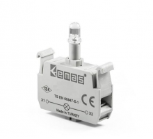 Блок-контакт подсветки с зеленым светодиодом 110V AC/DC, CBG