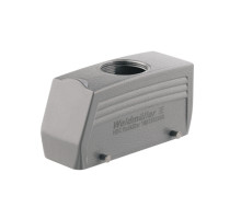 Weidmuller 1009710000 HDC 64D TOBU 2M32G Исполнение: HDC - корпус, Типоразмер: 8, Вид защиты: IP65, Вход кабеля сверху, Корпус для вилки, Поперечная скоба для фиксац
