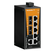 Weidmuller 1240920000 IE-SW-BL08T-6TX-2SC Исполнение: Сетевой выключатель, unmanaged, Fast Ethernet, Количество портов: 6 x RJ45, 2 * SC, многомодовый, IP30, -40 °C...75 °C