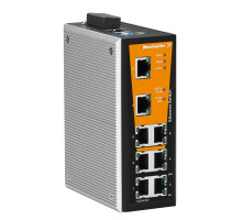 Weidmuller 1240940000 IE-SW-VL08MT-8TX Исполнение: Сетевой выключатель, managed, Fast Ethernet, Количество портов: 8 x RJ45, IP30, -40 °C...75 °C