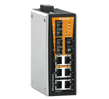 Weidmuller 1240980000 IE-SW-VL09T-6TX-3SC Исполнение: Сетевой выключатель, unmanaged, Fast Ethernet, Количество портов: 6 x RJ45, 3 * SC, многомодовый, IP30, -40 °C...75 °C