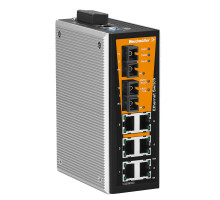 Weidmuller 1240990000 IE-SW-VL08MT-6TX-2ST Исполнение: Сетевой выключатель, managed, Fast Ethernet, Количество портов: 6 x RJ45, 2 * ST, многомодовый, IP30, -40 °C...75 °C
