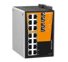 Weidmuller 1241130000 IE-SW-PL16M-14TX-2ST Исполнение: Сетевой выключатель, managed, Fast Ethernet, Количество портов: 14 x RJ45, 2 * ST, многомодовый, IP30, 0 °C...60 °C