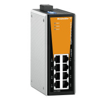 Weidmuller 1241270000 IE-SW-VL08-8GT Исполнение: Сетевой выключатель, unmanaged, Gigabit Ethernet, Количество портов: 8 * RJ45 10/100/1000BaseT(X), IP30, 0 °C...60 °C