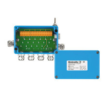 Weidmuller 8564200000 FBCon PA CG 4way Ex Исполнение: Стандартный концентратор для взрывоопасной зоны Ex EEx(ia), 4-канальный распределитель полевой шины EEx, IP66