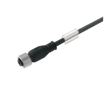 Weidmuller 1060120300 SAIL-M12BG-CD-3.0B Исполнение: Шина - провод, Один конец без разъема, M12, Количество полюсов: 5, 3 m, Гнездо, прямое, Экранированный: Да, Свето
