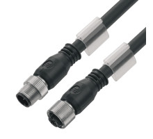 Weidmuller 1060130150 SAIL-M12GM12G-CD-1.5B Исполнение: Шина - провод, Соединительная линия, M12/M12, Количество полюсов: 5, 1.5 m, Вилка, прямая - Гнездо, прямое, Экрани