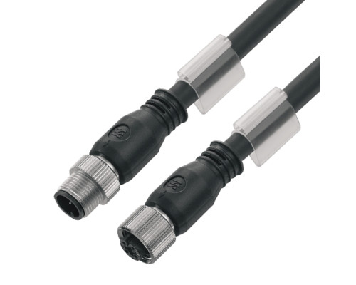 Weidmuller 1060130300 SAIL-M12GM12G-CD-3.0B Исполнение: Шина - провод, Соединительная линия, M12/M12, Количество полюсов: 5, 3 m, Вилка, прямая - Гнездо, прямое, Экранир
