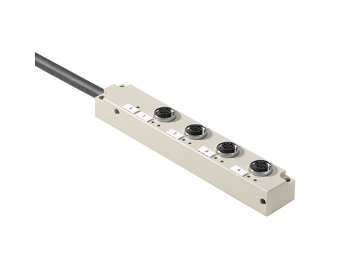 Weidmuller 1070630000 SAI-4-F 5P M12 L 5M Исполнение: Концентратор сигналов, пассивный распределитель, M12, Вариант с кабелем, 5 m, Да