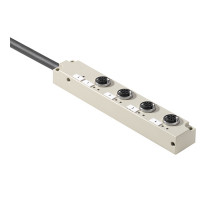 Weidmuller 1070640000 SAI-4-F 5P M12 L 10M Исполнение: Концентратор сигналов, пассивный распределитель, M12, Вариант с кабелем, 10 m, Да