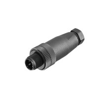 Weidmuller 1007080000 SAIS-5/9-(KV) Исполнение: Штекер произвольной сборки, M12, Вилка, прямая