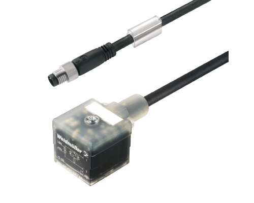 Weidmuller 1099760050 SAIL-VSA-M8G-3-0.5U Исполнение: Клапанный штекер, Вилка прямая - клапанная вилка, A