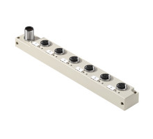 Weidmuller 1265940000 SAI-6-S12 4P M12 L Исполнение: Концентратор сигналов, пассивный распределитель, M12, С разъемом M12, Да