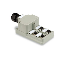Weidmuller 1705920000 SAI-4-M 4P M12 Исполнение: Компоненты полевой шины, Концентратор сигналов, пассивный распределитель, M12, Вариант с крышкой, Да