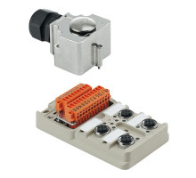 Weidmuller 1705923000 SAI-4-MHD-4P M12 Исполнение: SAI, пассивный, Концентратор сигналов, пассивный распределитель, M12, Версия с крышкой и разъемом M25, Да