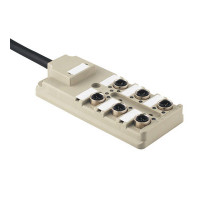 Weidmuller 1766750000 SAI-6-F 3P IDC PUR 10M Исполнение: SAI, пассивный, Концентратор сигналов, пассивный распределитель, IDC, M12, Вариант с кабелем, 10 m, Да