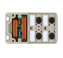 Weidmuller 1766781000 SAI-4-M 4P IDC UT Исполнение: SAI, пассивный, Концентратор сигналов, пассивный распределитель, IDC, M12, Вариант с крышкой, Да