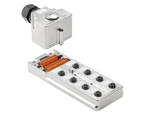 Weidmuller 1782740000 SAI-8-мм.кв 5P M12 ZF Исполнение: SAI, пассивный, Концентратор сигналов, пассивный распределитель, M12, Вариант с крышкой, Да
