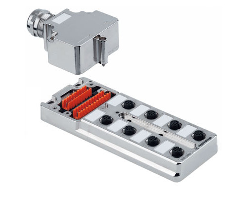 Weidmuller 1783490000 SAI-8-мм.кв5P M12 Исполнение: SAI, пассивный, Концентратор сигналов, пассивный распределитель, M12, Вариант с крышкой, Да