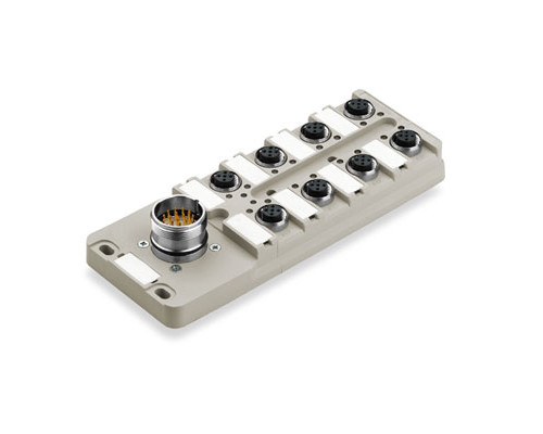 Weidmuller 1795470000 SAI-8-S 5P M12 Исполнение: Концентратор сигналов, пассивный распределитель, M12, с разъемом M23, Да