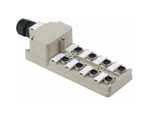 Weidmuller 1804540000 SAI-8-M 4P IDC PE Исполнение: SAI, пассивный, Концентратор сигналов, пассивный распределитель, IDC, M12, Вариант с крышкой, Да
