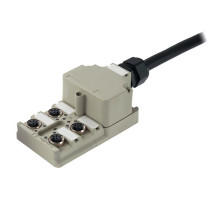 Weidmuller 1804600000 SAI-4-MF 5P PUR 5M Исполнение: Концентратор сигналов, пассивный распределитель, M12, Вариант с крышкой, 5 m, Да