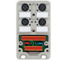 Weidmuller 1806011000 SAI-4-M 5P M12 M1:1 UT Исполнение: Концентратор сигналов, пассивный распределитель, M12, Вариант с крышкой, Да