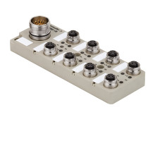 Weidmuller 1848040000 SAI-8-S 5P FC Исполнение: Концентратор сигналов, пассивный распределитель, Push-Pull, M12, с разъемом M23, Да