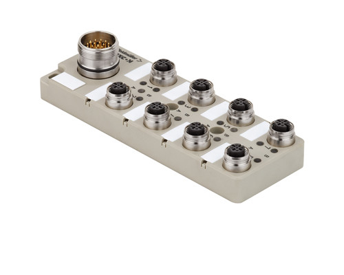 Weidmuller 1848040000 SAI-8-S 5P FC Исполнение: Концентратор сигналов, пассивный распределитель, Push-Pull, M12, с разъемом M23, Да