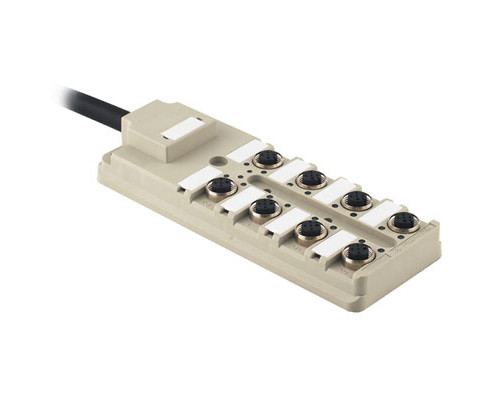 Weidmuller 9457590000 SAI-8-F 5P 5M 0.5/1.0U Исполнение: Концентратор сигналов, пассивный распределитель, M12, Вариант с кабелем, 5 m, Да