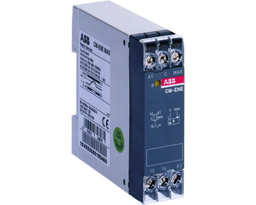 ABB 1SVR550855R9400 Реле контроля уровня жидкости CM-ENE MAX (контроль верхн. порога) питание 24В АС, 1НО контакт
