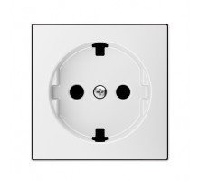 ABB 2CLA858890A1101 Накладка для розетки SCHUKO с плоской поверхностью, серия SKY, цвет альпийский белый